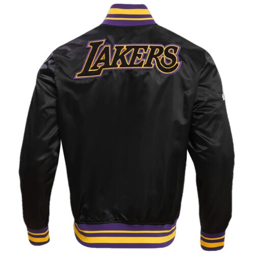 LA Lakers Retro Classic Rib Jacket - Image 4