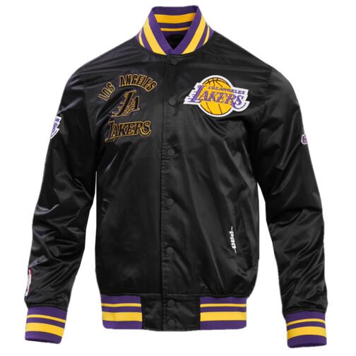 LA Lakers Retro Classic Rib Jacket - Image 2