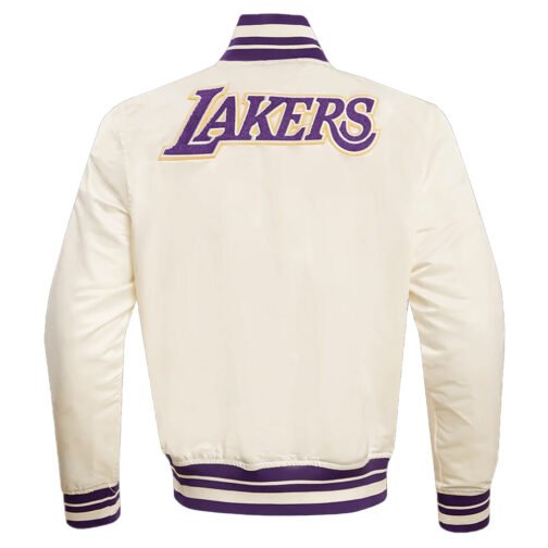 LA Lakers Retro Classic Rib Jacket - Image 3