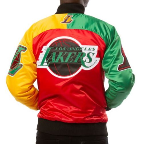 LA Lakers Ty Mopkins Red/Black Jacket - Image 2