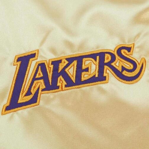 LA Lakers Team OG 2.0 Gold Satin Jacket - Image 9