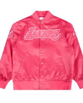 Los Angeles Lakers Triple Pink Satin Jacket