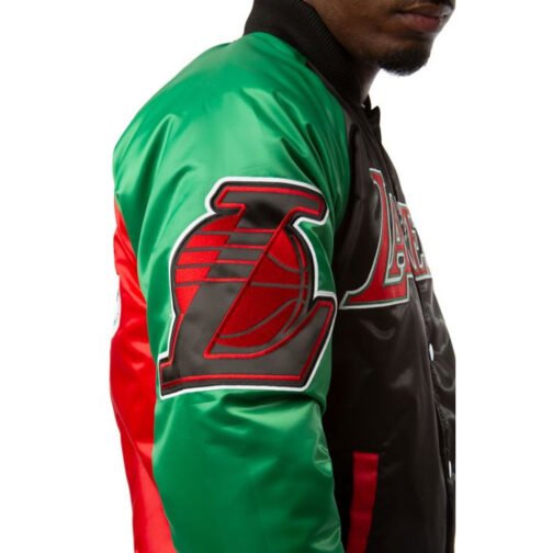 LA Lakers Ty Mopkins Red/Black Jacket - Image 6