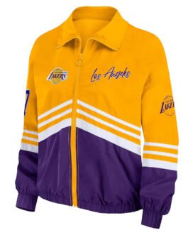 Los Angeles Lakers Throwback Windbreaker Jacket