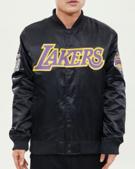 Wordmark Los Angeles Lakers Satin Jacket