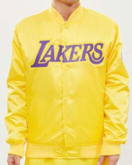 Wordmark Los Angeles Lakers Satin Jacket