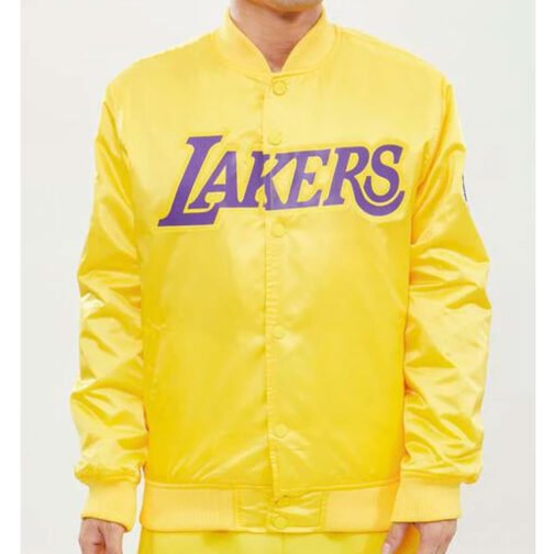 Wordmark Los Angeles Lakers Satin Jacket - Image 2