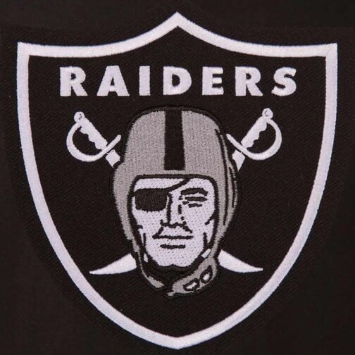 LA Las Vegas Raiders Varsity Black Wool Jacket - Image 5