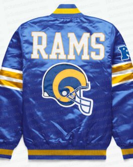 LA Rams Exclusive Blue Satin Jacket