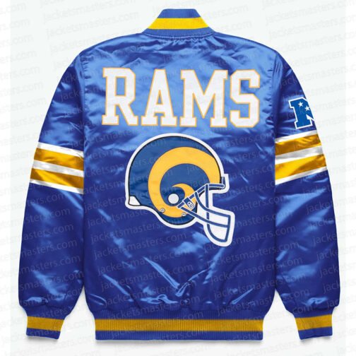 LA Rams Exclusive Blue Satin Jacket - Image 2