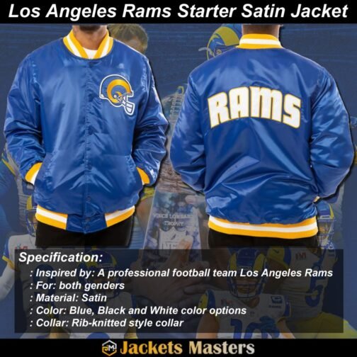 Los Angeles Rams Starter Satin Jacket - Image 14