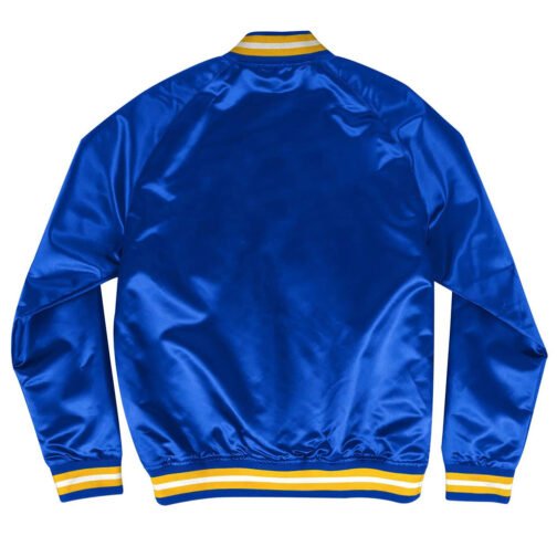 LA Rams Lightweight Royal Satin Jacket - Image 4