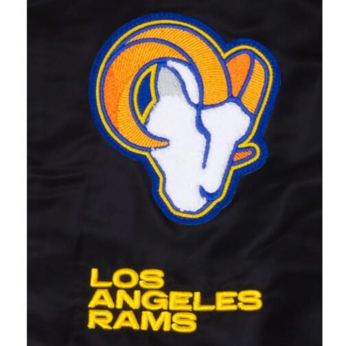 Los Angeles Rams Logo Select Black Jacket - Image 3