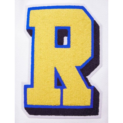 LA Rams Mashup Rib Varsity Wool/Leather Jacket - Image 5