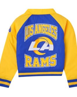 Los Angeles Rams Royal and Yellow Throwback Jacket