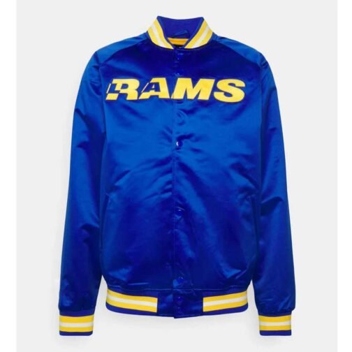 LA Rams Lightweight Royal Satin Jacket - Image 6