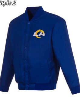 Varsity LA Rams Wool Royal Blue Jacket