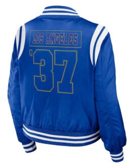 Los Angeles Rams Royal Bomber Full-Zip Jacket