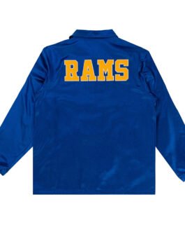 LA Rams Royal Satin Windbreaker