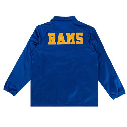 LA Rams Royal Satin Windbreaker - Image 2