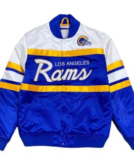 LA Rams Special Script Satin Jacket
