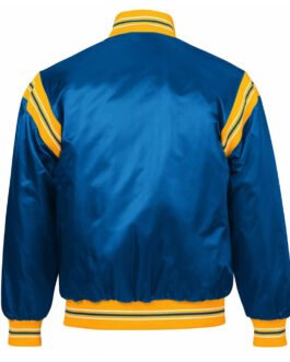 LA Rams The Enforcer Royal Blue Satin Jacket