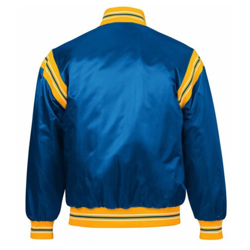 LA Rams The Enforcer Royal Blue Satin Jacket - Image 2