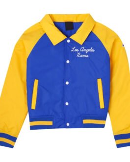 Los Angeles Rams Royal and Yellow Throwback Jacket