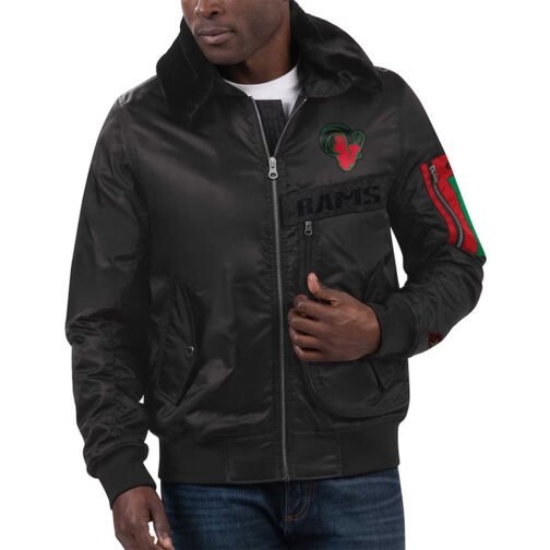 Los Angeles Rams Ty Mopkins Black Jacket - Image 3