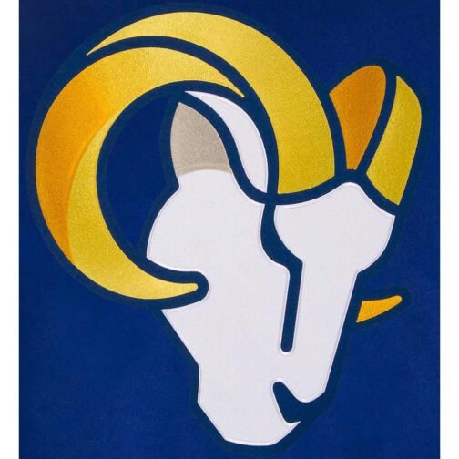 Varsity LA Rams Wool Royal Blue Jacket - Image 6