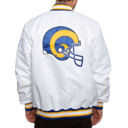 LA Rams Satin Button-Up Jacket - Image 4
