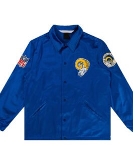 LA Rams Royal Satin Windbreaker