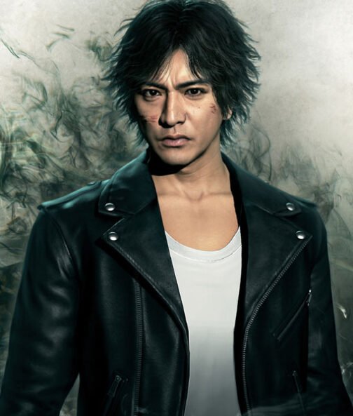 Takayuki Yagami Lost Judgment Black Leather Jacket - Image 6