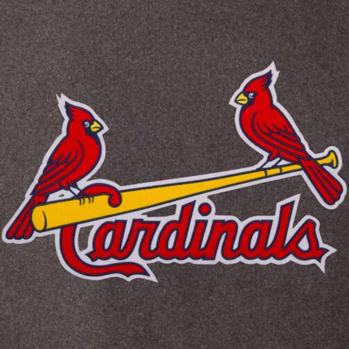 Louis Cardinals Navy and Charcoal Varsity Jacket - Image 4