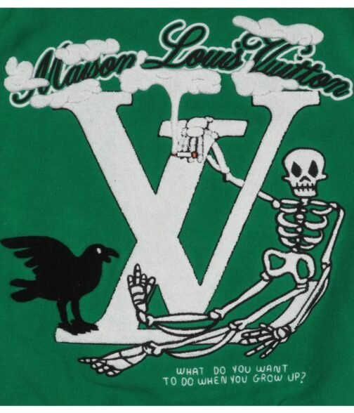 Louis Vuitton Varsity Green and White Jacket - Image 14