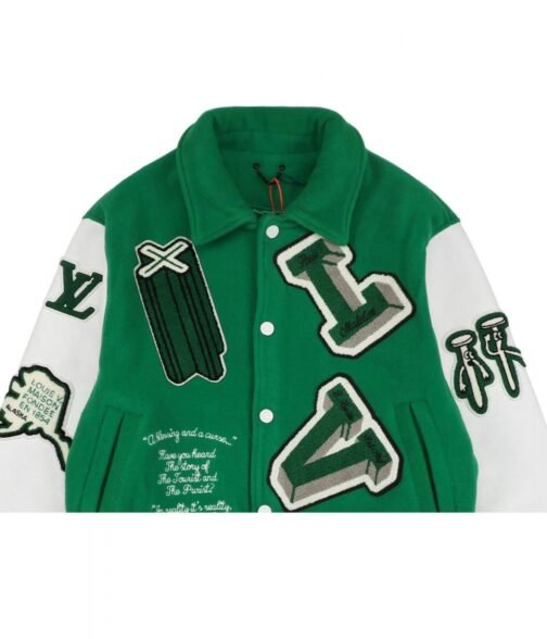 Louis Vuitton Varsity Green and White Jacket - Image 13