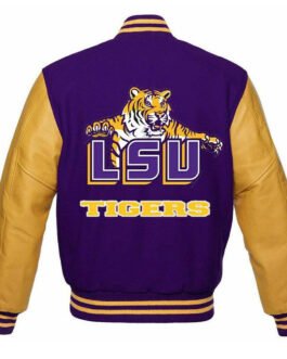 Louisiana State Tigers Purple and Gold Varsity Jacket