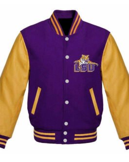 Louisiana State Tigers Purple and Gold Varsity Jacket