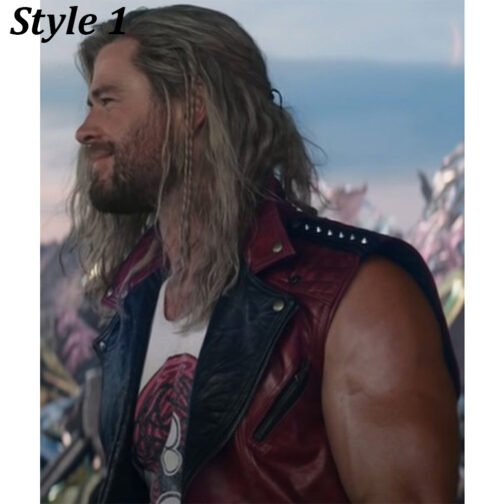 Chris Hemsworth Thor Love and Thunder Leather Vest - Image 10