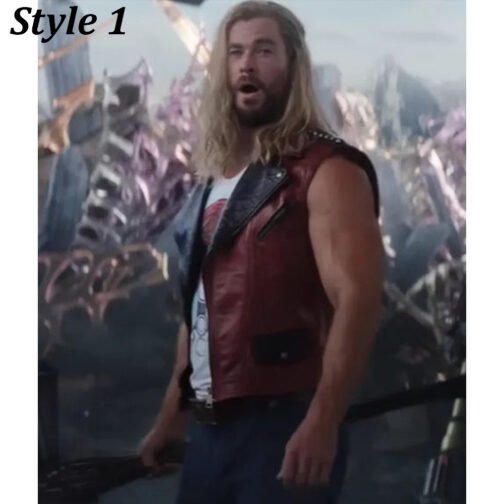 Chris Hemsworth Thor Love and Thunder Leather Vest - Image 11