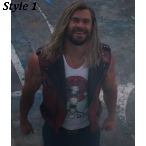 Chris Hemsworth Thor Love and Thunder Leather Vest - Image 12