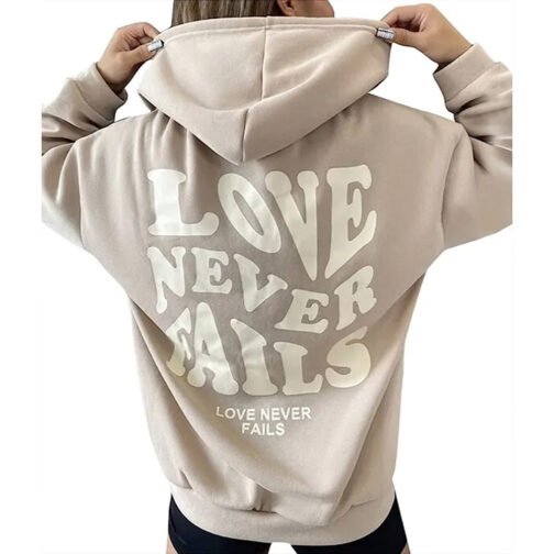 Love Never Fails Pullover Hoodie - Image 6