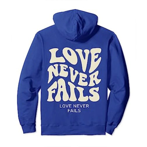 Love Never Fails Pullover Hoodie - Image 7