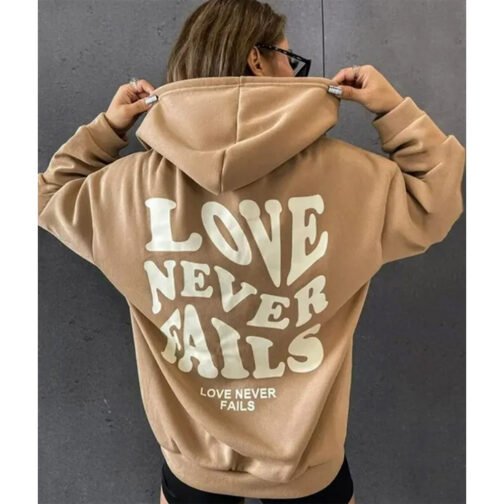 Love Never Fails Pullover Hoodie - Image 4
