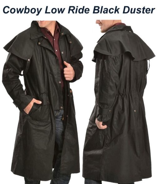 Cowboy Low Ride Black Duster - Image 4