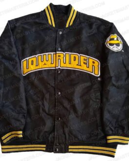 Lowrider Golo Satin Bomber Black Jacket