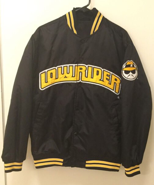 Lowrider Golo Satin Bomber Black Jacket - Image 4