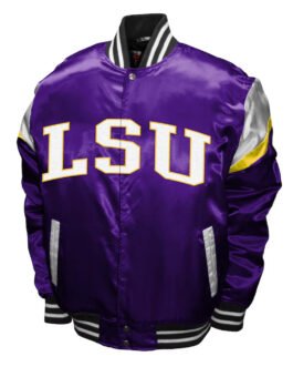 LSU Tigers Power Purple Satin Jacket