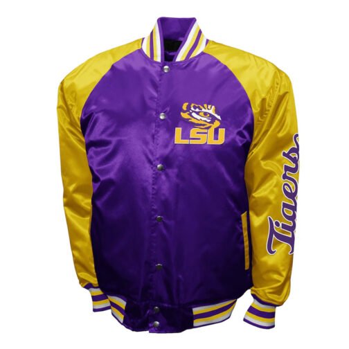 LSU Tigers The Game Purple Satin Jacket