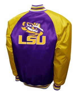 LSU Tigers The Game Purple Satin Jacket